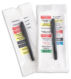 Medication label marker